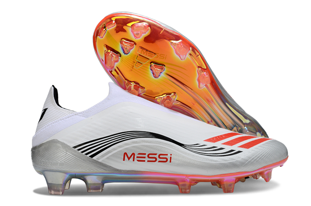 F50 ELITE PRO LACELESS X MESSI WEISS SCHWARZ ROT