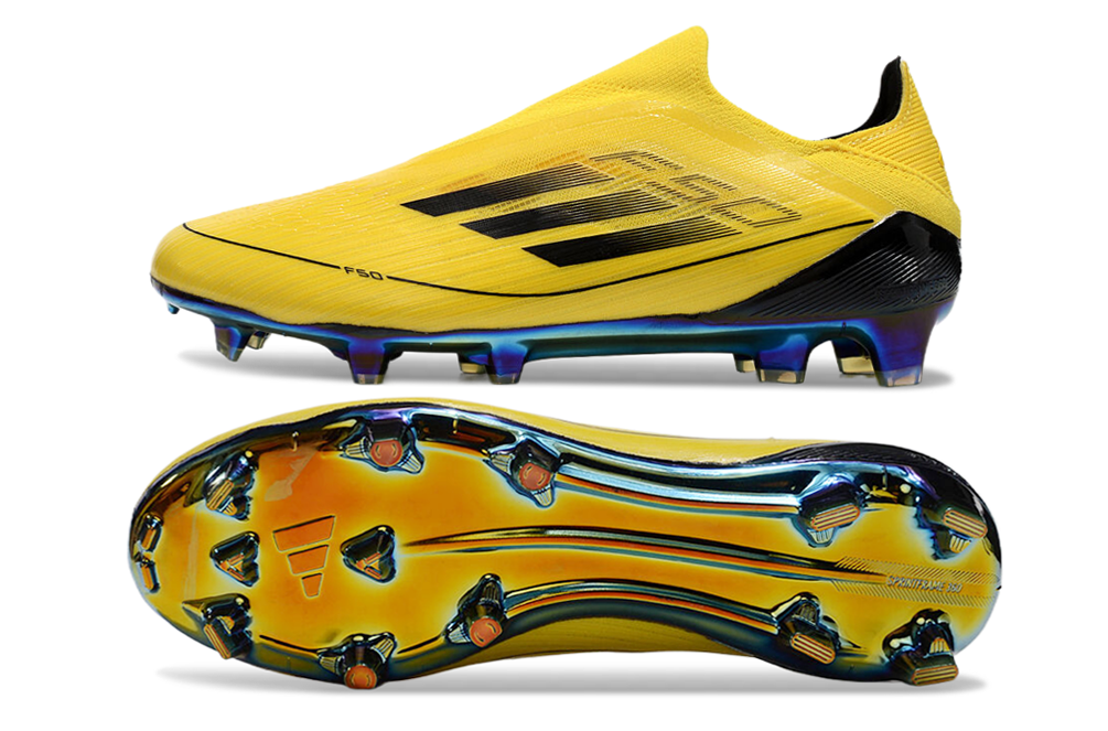 F50 ELITE LACELESS GELB SCHWARZ GOLD